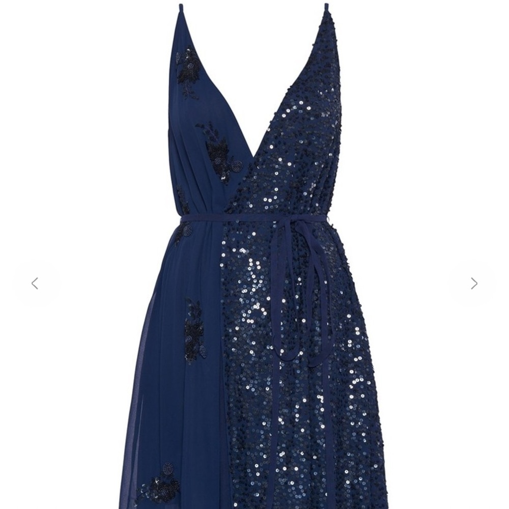 French Connection Aurora Embellished Wrap Dress | Cocktail Dress - Picture 4 of 5